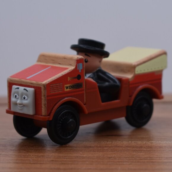 Winston FHM21 with Driver Sir Topham Hatt Thomas & Friends Wooden Railway Train - Picture 2 of 6